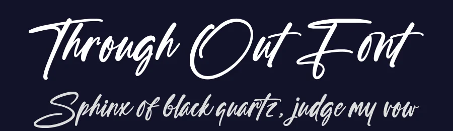 Through Out Font by Operatype.Co — Decorative Font — thumbnail 2