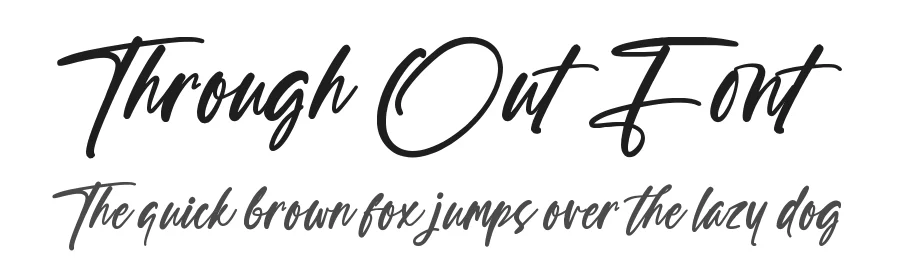 Through Out Font by Operatype.Co — Decorative Font