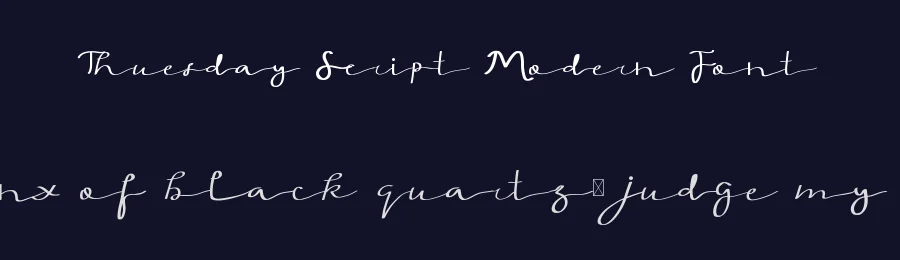 Thuesday Script Modern Font by edricstudio — Script Handwritten Font — thumbnail 2
