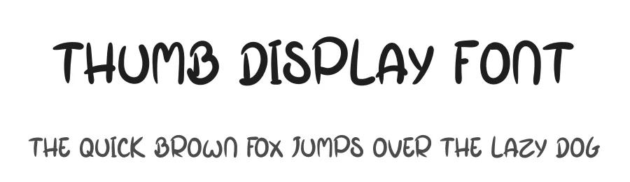 Thumb Display Font by levincreative — Script Handwritten Font