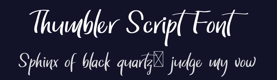 Thumbler Script Font by twinletter — Script Handwritten Font — thumbnail 2