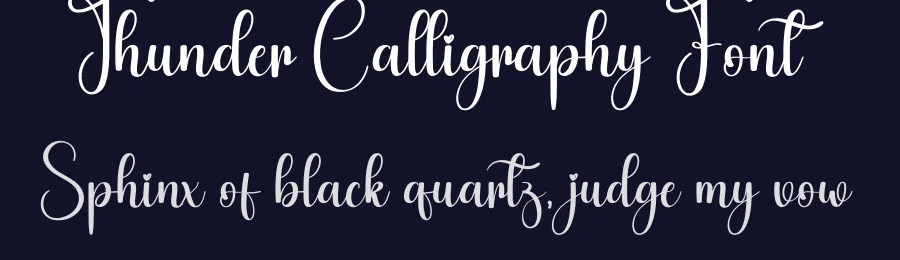 Thunder Calligraphy Font by creativeletter — Script Handwritten Font — thumbnail 2