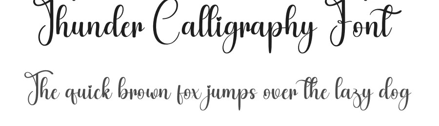 Thunder Calligraphy Font by creativeletter — Script Handwritten Font