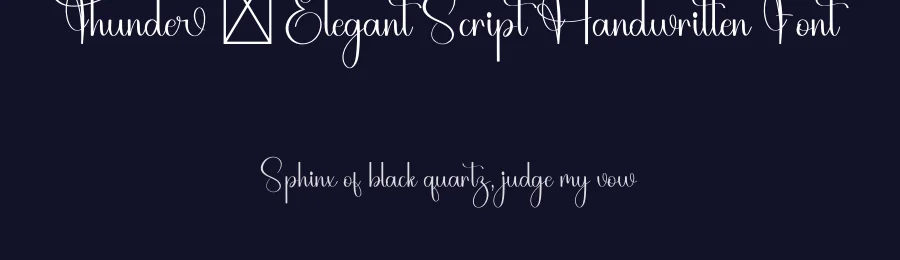 Thunder – Elegant Script Handwritten Font by freshtypeink — Script Handwritten Font — thumbnail 2