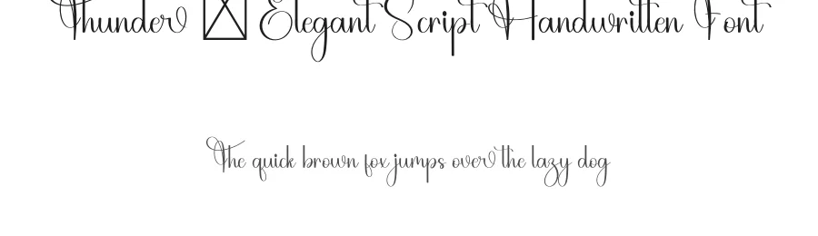 Thunder – Elegant Script Handwritten Font by freshtypeink — Script Handwritten Font