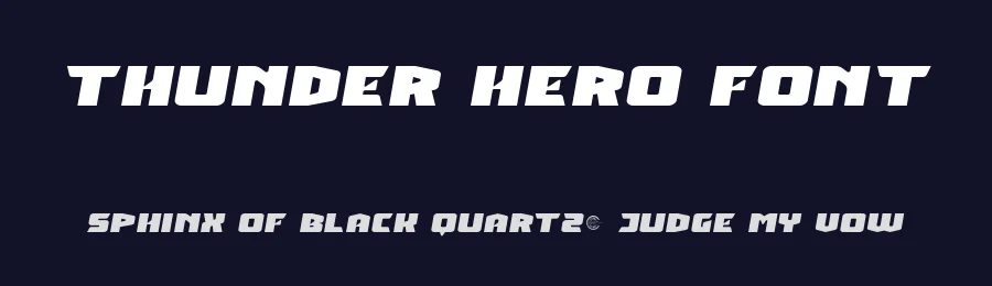 Thunder Hero Font by RaisProject — Display Font — thumbnail 2