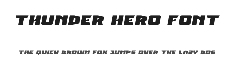 Thunder Hero Font by RaisProject — Display Font