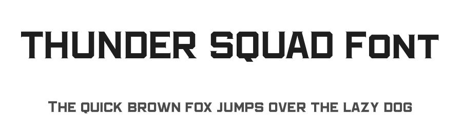 THUNDER SQUAD Font by Storytype — Display Font