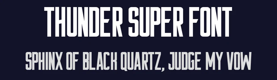 Thunder Super Font by MasyafiStudio — Display Font — thumbnail 2