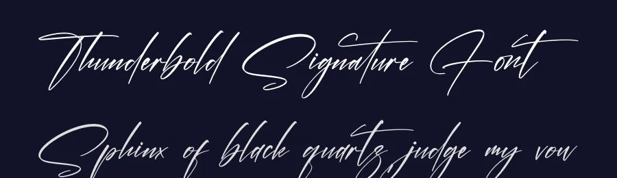 Thunderbold Signature Font by afterpaper — Script Handwritten Font — thumbnail 2