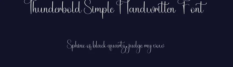 Thunderbold Simple Handwritten Font by freshtypeink — Script Handwritten Font — thumbnail 2