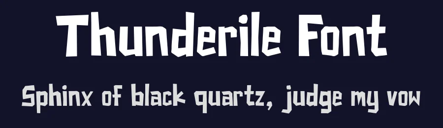 Thunderile Font by Lettermine — Display Font — thumbnail 2