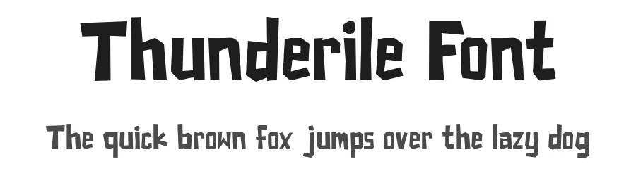 Thunderile Font by Lettermine — Display Font