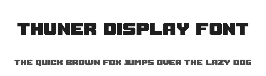 Thuner Display Font by ari — Display Font