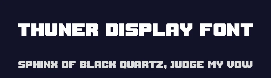 Thuner Display Font by Linecreative — Display Font — thumbnail 2