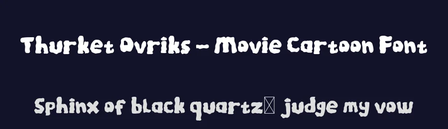 Thurket Ovriks – Movie Cartoon Font by productype — Decorative Font — thumbnail 2