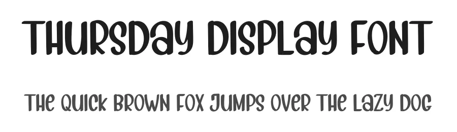 Thursday Display Font by inermediaSTUDIO — Display Font
