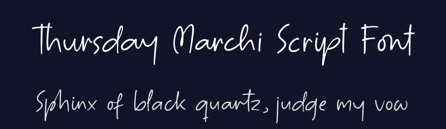 Thursday Marchi Script Font by letterenastudios — Script Handwritten Font — thumbnail 2