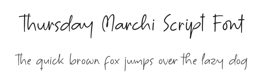 Thursday Marchi Script Font by letterenastudios — Script Handwritten Font