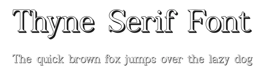 Thyne Serif Font by Typotheticals — Serif Font