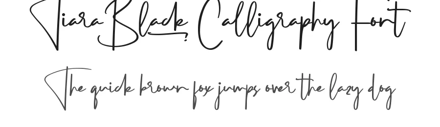 Tiara Black Calligraphy Font by nihstudio — Script Handwritten Font