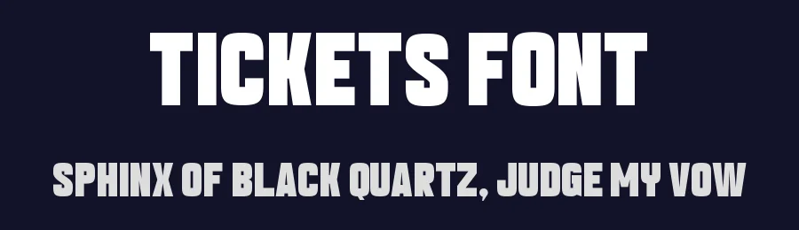 Tickets Font by Funtype — Decorative Font — thumbnail 2