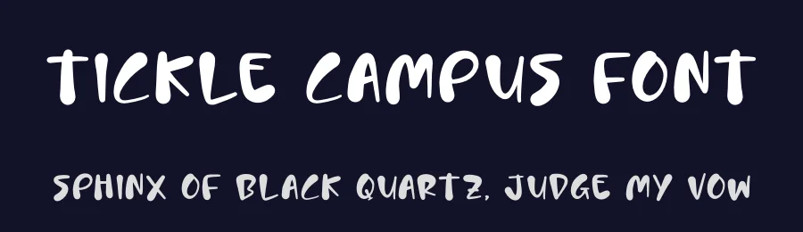 Tickle Campus Font by glorytype — Display Font — thumbnail 2