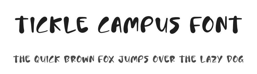 Tickle Campus Font by glorytype — Display Font