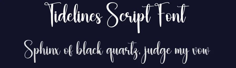 Tidelines Script Font by creativeletter — Script Handwritten Font — thumbnail 2