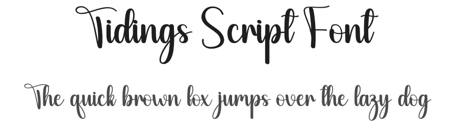 Tidings Script Font by andikastudio — Script Handwritten Font