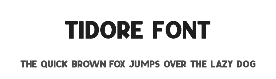 Tidore Font by nihstudio — Display Font