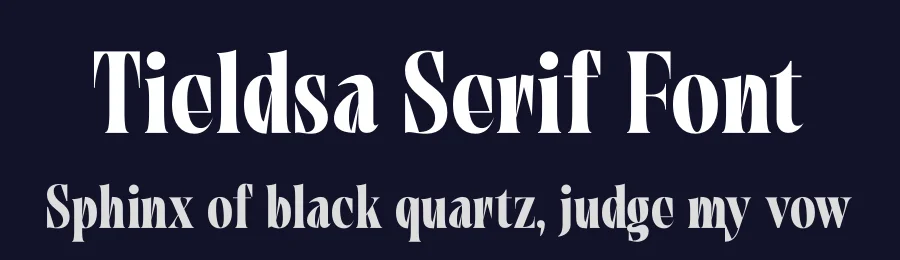 Tieldsa Serif Font by timelesstype.co — Display Font — thumbnail 2