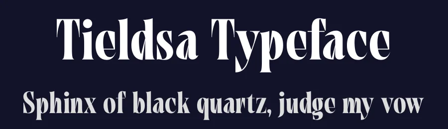 Tieldsa Typeface by timelesstype.co — Display Font — thumbnail 2