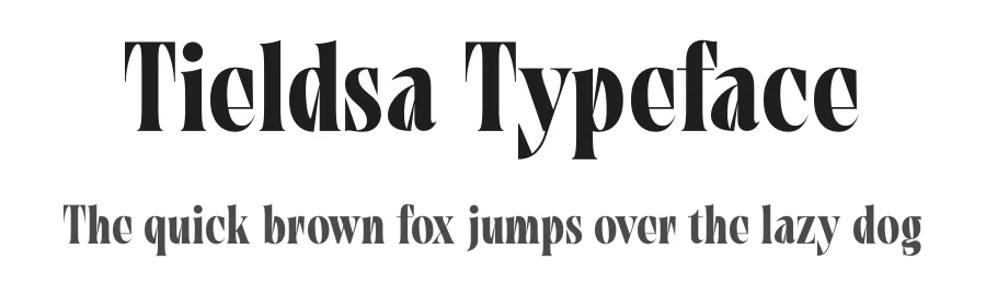 Tieldsa Typeface by timelesstype.co — Display Font