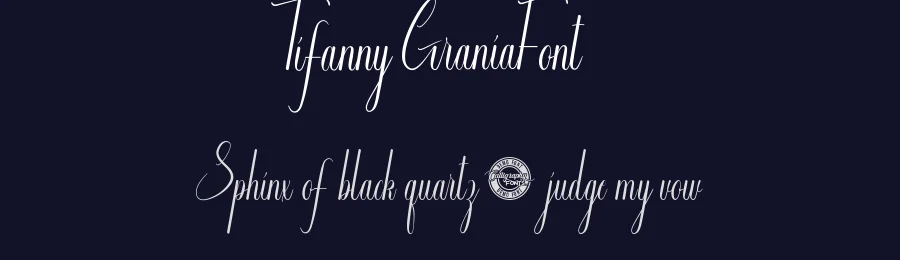 Tifanny Grania Font by CalligraphyFonts.net — Script Handwritten Font — thumbnail 2