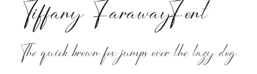 Tiffany Faraway Font by noahtype — Script Handwritten Font