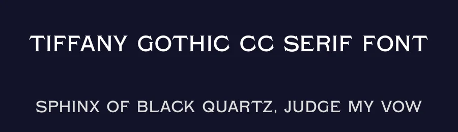 Tiffany Gothic CC Serif Font by Cowboy Collective , Indestructible Type — Serif Font — thumbnail 2