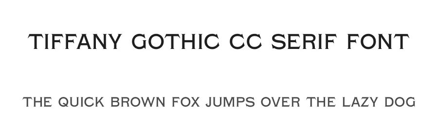 Tiffany Gothic CC Serif Font by Cowboy Collective , Indestructible Type โ Serif Font