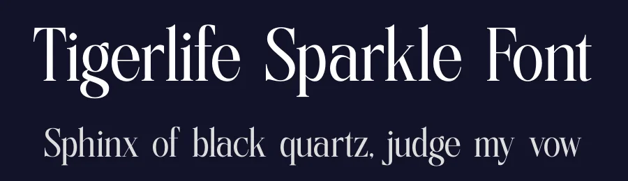 Tigerlife Sparkle Font by timelesstype.co — Display Font — thumbnail 2