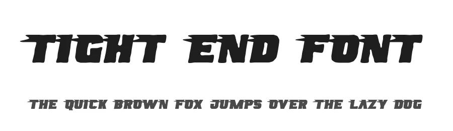Tight End Font by noahtype — Decorative Font