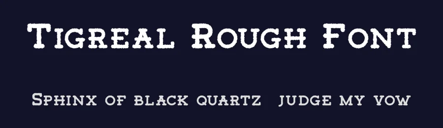 Tigreal Rough Font by craftsupplyco — Slab Serif Font — thumbnail 2