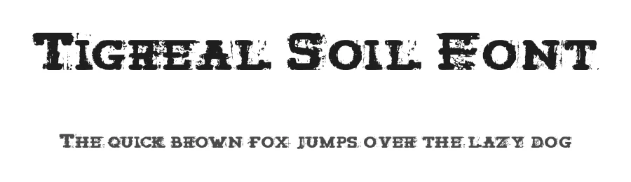 Tigreal Soil Font by craftsupplyco — Display Font