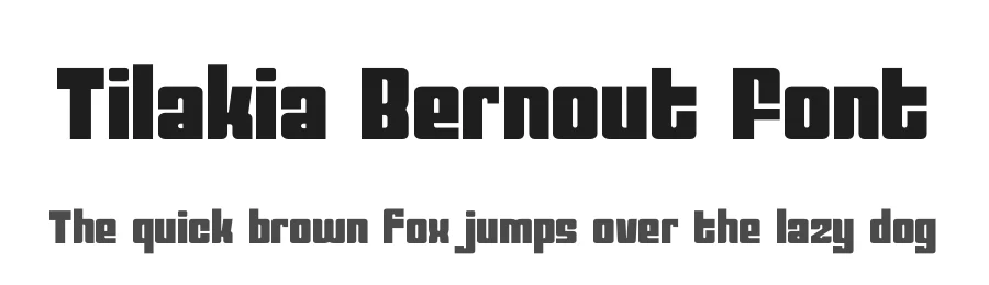 Tilakia Bernout Font by Denustudios — Display Font