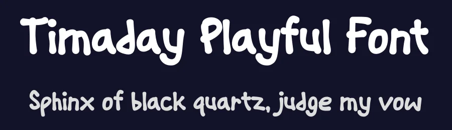 Timaday Playful Font by Pinisi ART — Decorative Font — thumbnail 2