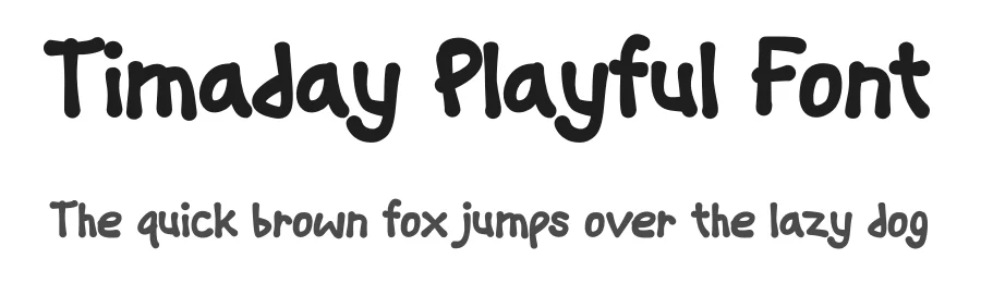 Timaday Playful Font by Pinisi ART — Decorative Font