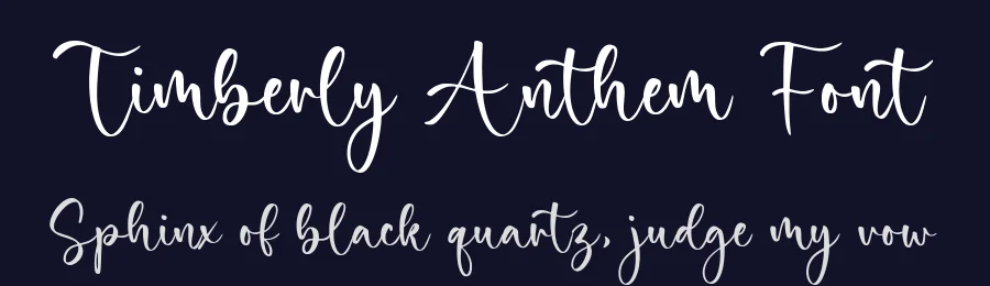 Timberly Anthem Font by Timur type — Script Handwritten Font — thumbnail 2
