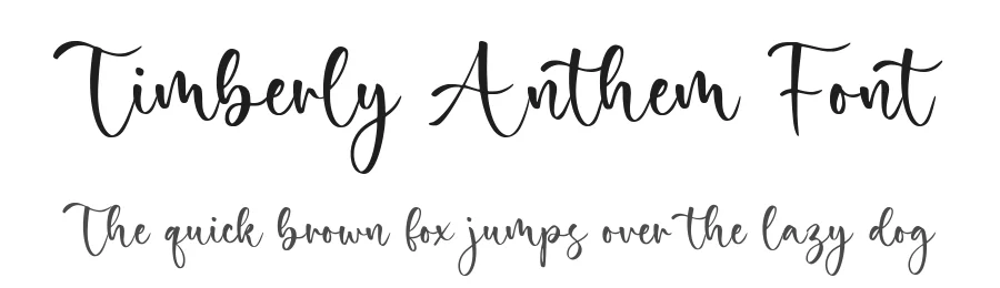 Timberly Anthem Font by Timur type — Script Handwritten Font