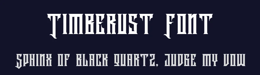 Timberust Font by Greataris — Display Font — thumbnail 2