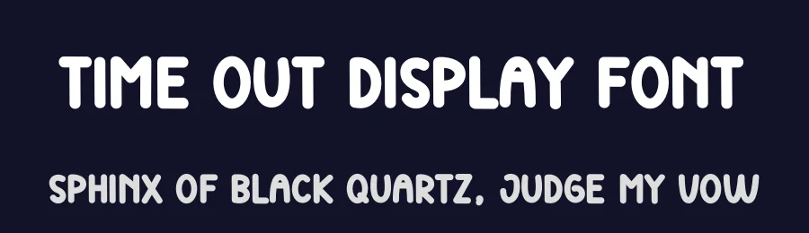 Time Out Display Font by andikastudio — Display Font — thumbnail 2