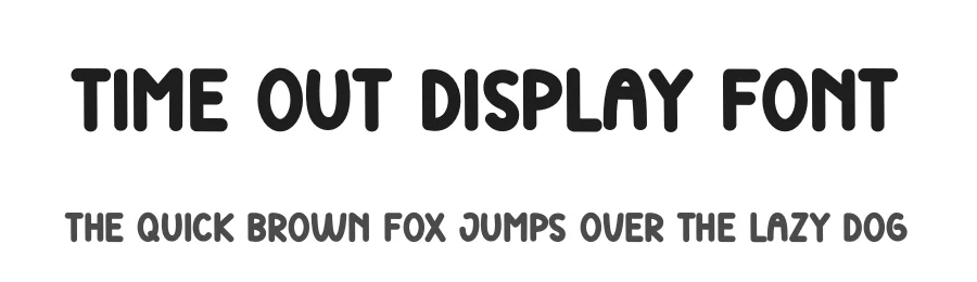 Time Out Display Font by andikastudio — Display Font